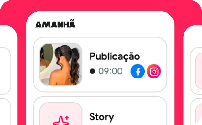 Calendário de conteúdo da Gerar.me com os posts distribuídos ao longo da semana